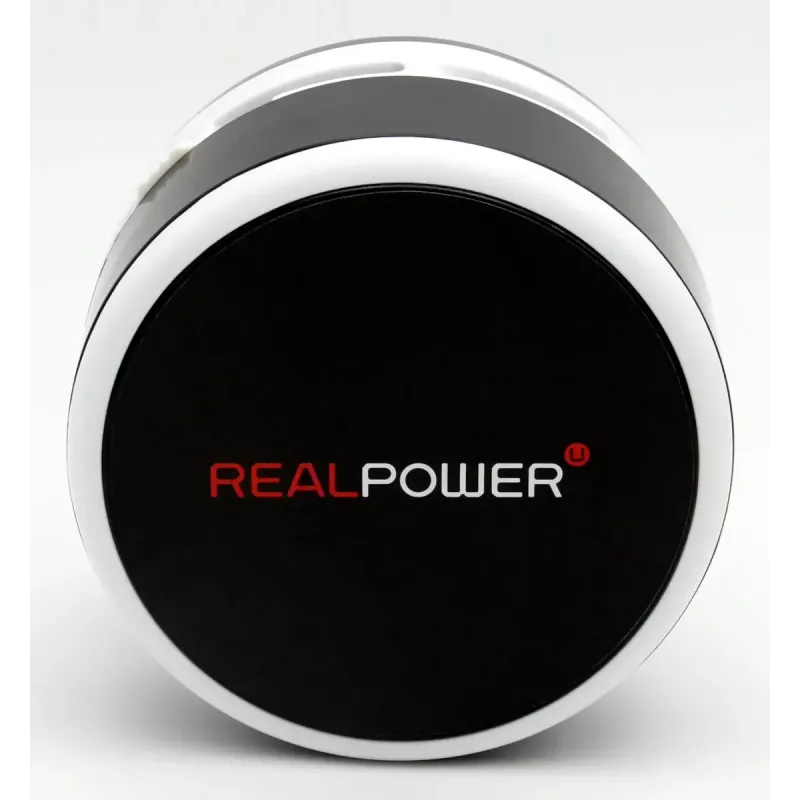 Käeshoitav tolmuimeja RealPower Mini Hoover-1 — Akutoitel, Kuivpuhastus, Kogumiskotita, AA patareid, 90 min tööaeg, Must/Valge