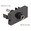 DeLOCK Easy 45 pistikupesa DC Must Emane Isane 45 mm