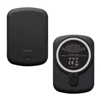 Akupank LAUT PW02 5000 mAh juhtmevaba laadimine must