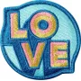 Märk LAUT MAGMOJI Aqua/kollane riidest pehme märk, 1 tk