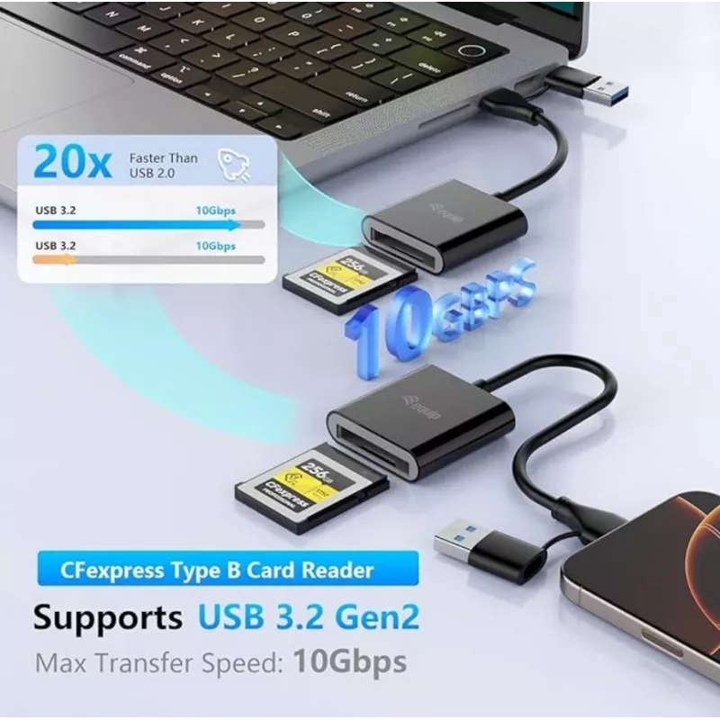 Card Reader Equip 245461 USB 3.2 Gen 2 USB-C Must CFexpress 2.0