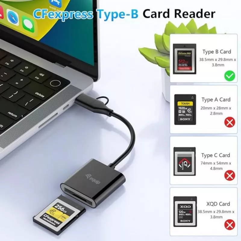 Card Reader Equip 245461 USB 3.2 Gen 2 USB-C Must CFexpress 2.0