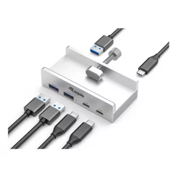 Equip 128967 liidesejaotur USB 3.2 Gen 1 (3.1 Gen 1) Type-A 5000 Mbit/s Alumiinium
