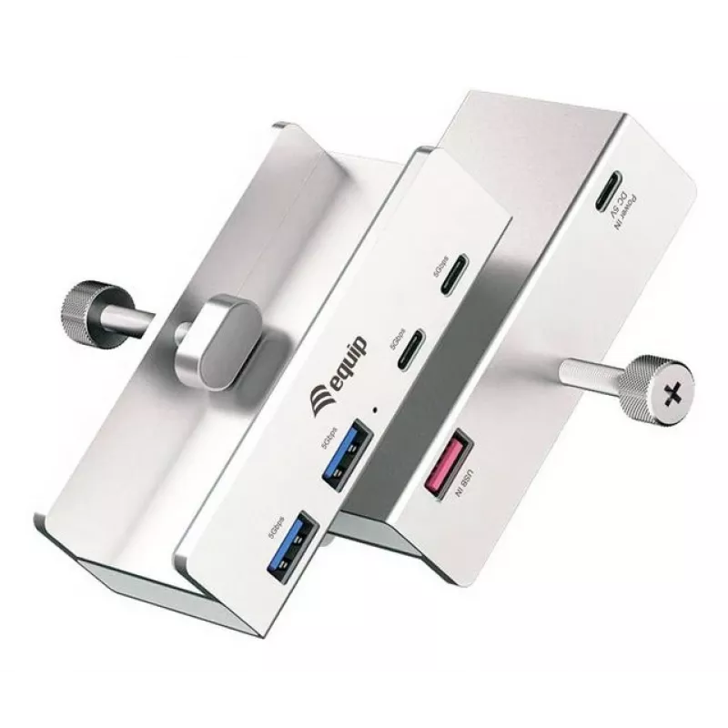 Equip 128967 liidesejaotur USB 3.2 Gen 1 (3.1 Gen 1) Type-A 5000 Mbit/s Alumiinium