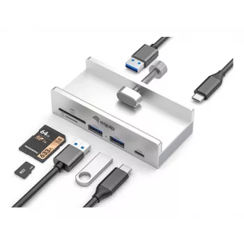 Equip 128968 liidese jaotur USB 3.2 Gen 1 (3.1 Gen 1) Type-A 5000 Mbit/s Alumiinium