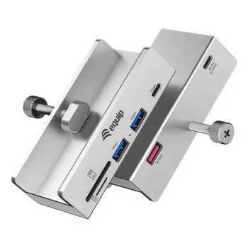 Equip 128968 liidese jaotur USB 3.2 Gen 1 (3.1 Gen 1) Type-A 5000 Mbit/s Alumiinium