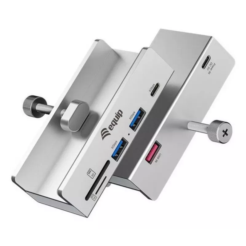 Equip 128968 liidese jaotur USB 3.2 Gen 1 (3.1 Gen 1) Type-A 5000 Mbit/s Alumiinium