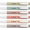 Marker STABILO swing cool NatureCOLORS 6 pcs Chisel tip Multicolour
