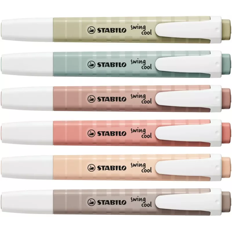 Marker STABILO swing cool NatureCOLORS 6 pcs Chisel tip Multicolour
