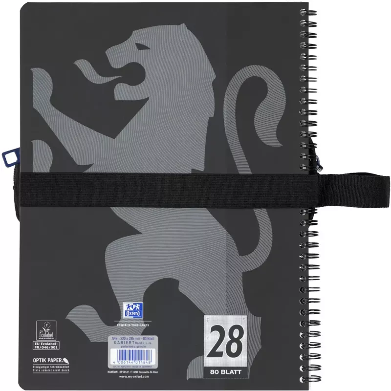 Pehme pliiatsikarp Oxford 400183523 Must 220x70x90 mm