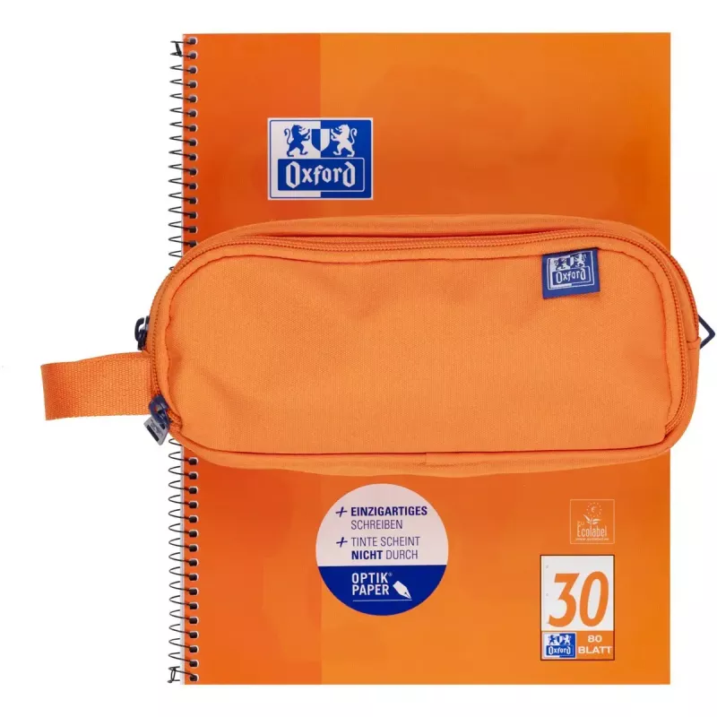 Pehme pliiatsikott Oxford 400183506 Oranž 220x70x90 mm