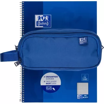 Pehme pliiatsikarp Oxford 400183522 sinine 220x70x90 mm