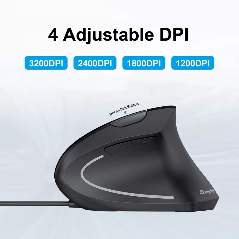 Equip 245118 hiir Universaalne Paremakäeline USB Type-A Optiline 3200 DPI