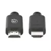 Manhattan HDMI 4K@60Hz kaabel Ethernetiga, 2m, sobib KÕIGIKS 4K ja 1080p/HD kasutusteks – uuendamiseks kohe või valmis, kui vaja, isane isasele, must, Ultra HD 4k x 2k, eluaegne garantii, Premium High Speed, ekvivalentne HDMM2MP