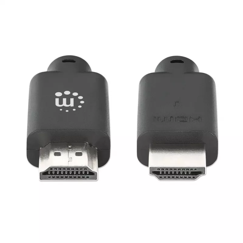 Manhattan HDMI 4K@60Hz kaabel Ethernetiga, 2m, sobib KÕIGIKS 4K ja 1080p/HD kasutusteks – uuendamiseks kohe või valmis, kui vaja, isane isasele, must, Ultra HD 4k x 2k, eluaegne garantii, Premium High Speed, ekvivalentne HDMM2MP