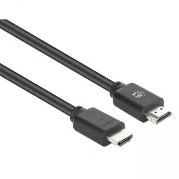 Manhattani HDMI 4K@60Hz kaabel Ethernetiga, 15m, sobib KÕIGILE 4K ja 1080p/HD kasutusotstarvetele – täienduseks kohe või tuleviku tarbeks, isane–isane, must, Ultra HD 4k x 2k, eluaegne garantii, premium-klassi kiire