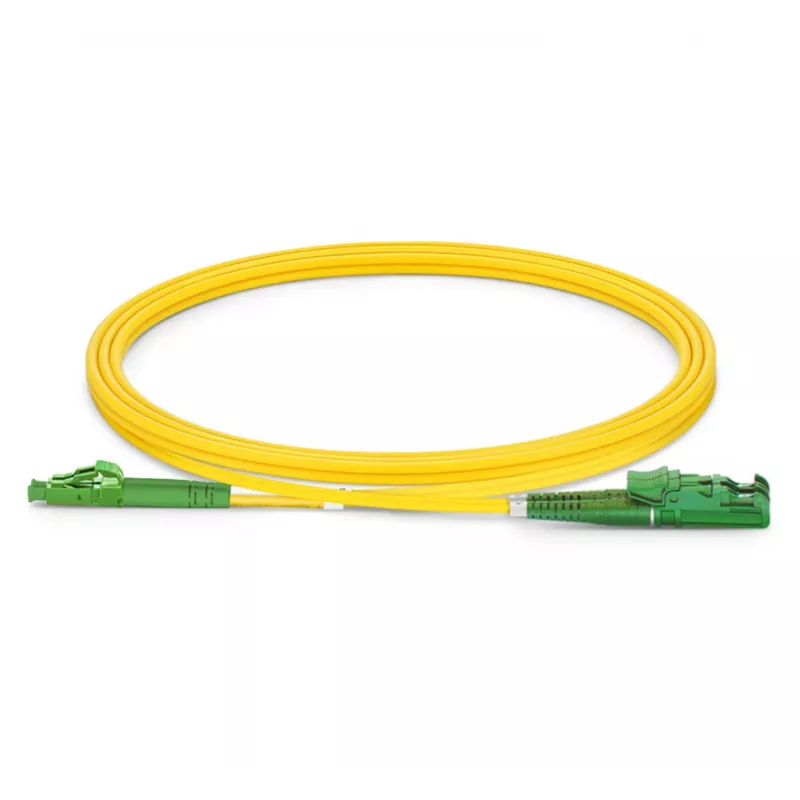 Fiiberoptiline patch-kaabel EQUIP E2000/APC kuni LC/APC 20 m SM Dupleks OS2 Kollane