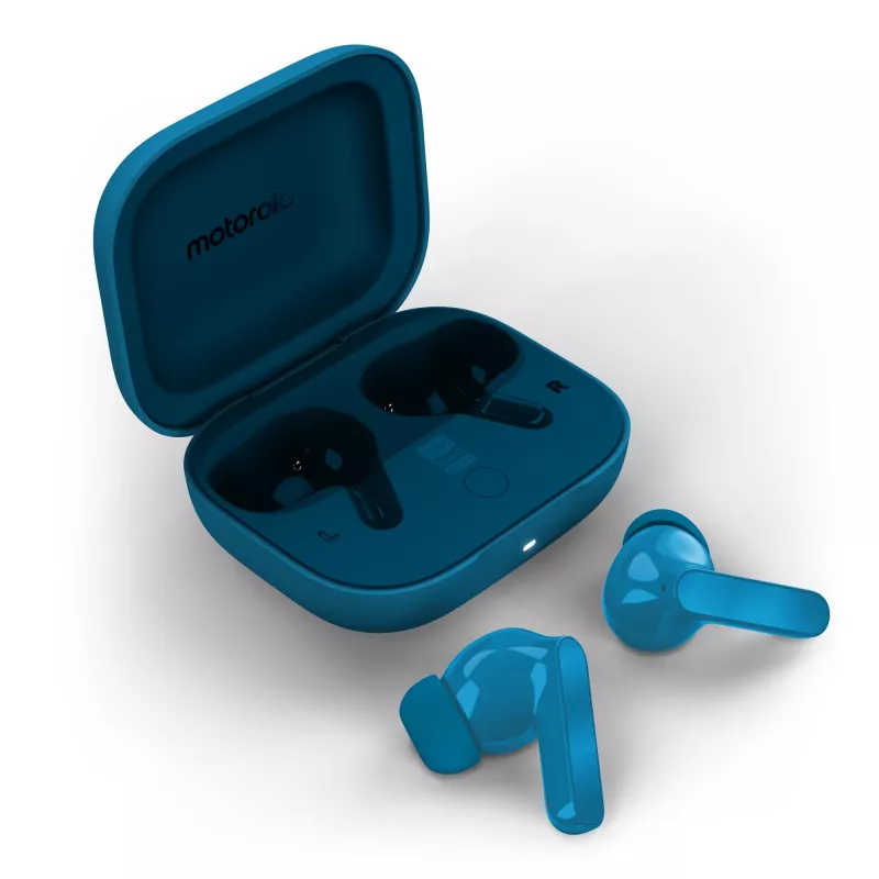 Motorola Moto Buds Bass kõrvaklapid True Wireless Stereo (TWS) kõrvasisesed Kõned/muusika Bluetooth Sinine
