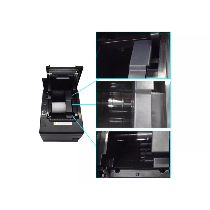 Termoprinter EQUIP 58/80 mm automaatse lõikuriga, USB/Ethernet/Serial, kassasahtel, 203x203 DPI