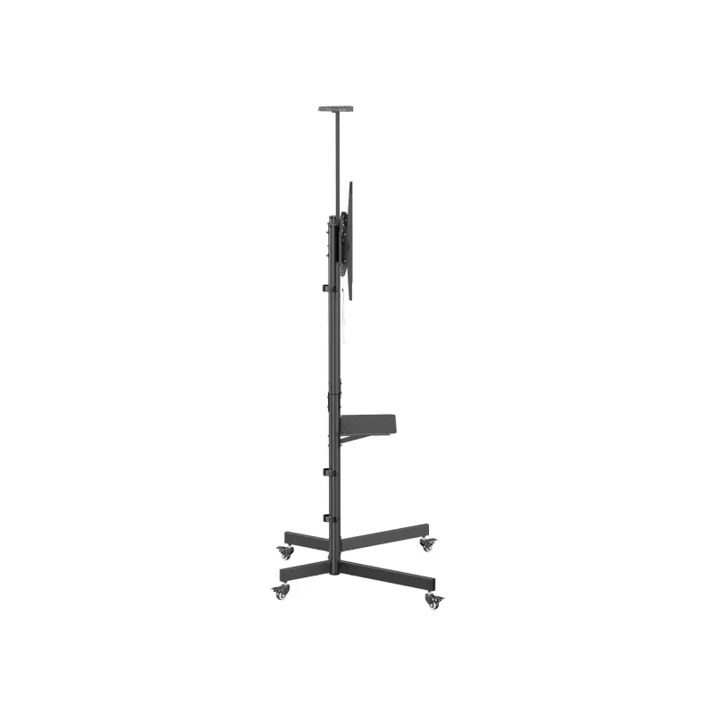 TV-käru EQUIP 37 tolli – 70 tolli Economy 37–70-tollistele ekraanidele, 70 kg kandevõime, VESA 100x100–600x400, kõrgus 1337–1430 mm, kalle -10°–5°, must