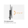 TV-käru EQUIP 37 tolli – 70 tolli Economy 37–70-tollistele ekraanidele, 70 kg kandevõime, VESA 100x100–600x400, kõrgus 1337–1430 mm, kalle -10°–5°, must