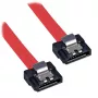 Lindy 0.2m madala profiiliga lukustuv SATA-kaabel, 0,2 m, mees/mees, punane