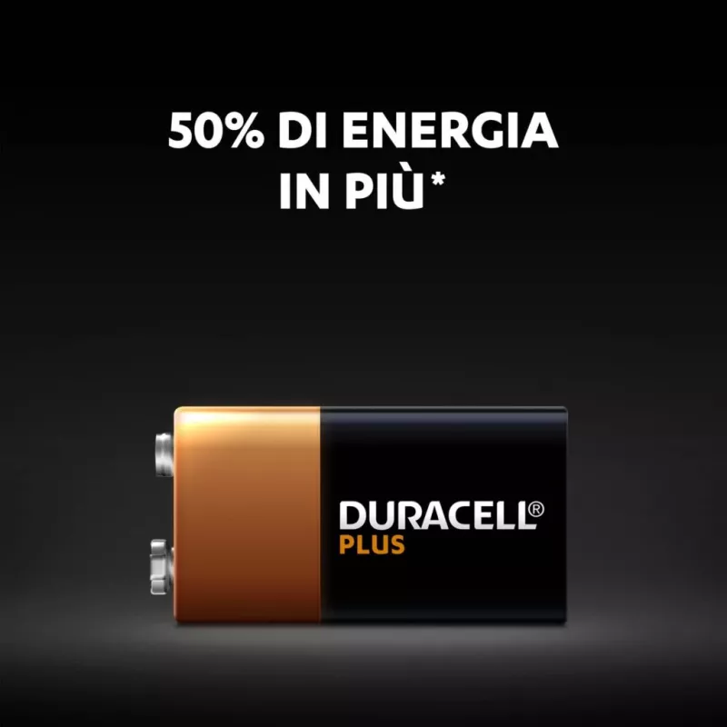 Duracell Plus ühekordne patarei 9V leelispatarei
