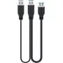 USB-kaabel Goobay 3.0 0,3m USB 3.2 Gen 1 2x USB A must
