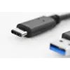 USB-kaabel Digitus DK-300136-010-S USB 2.0 1 m USB C USB A Must