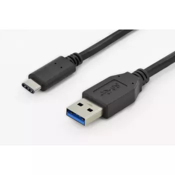 USB-kaabel Digitus DK-300136-010-S USB 2.0 1 m USB C USB A Must