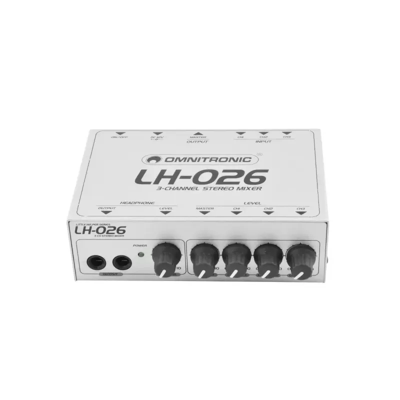 Audio Mixer Omnitronic 10355026 3 kanalit 20 - 20000 Hz Valge
