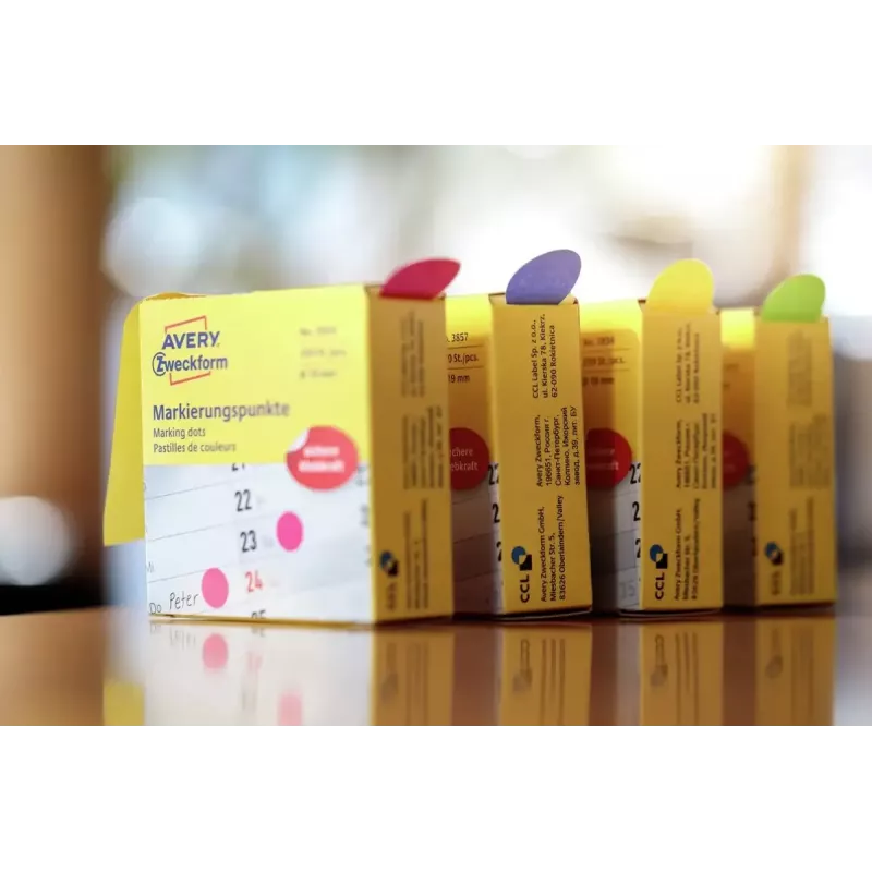 Avery 3854 isekleepuv silt Ümmargune Püsikleepuv magenta 250 tk