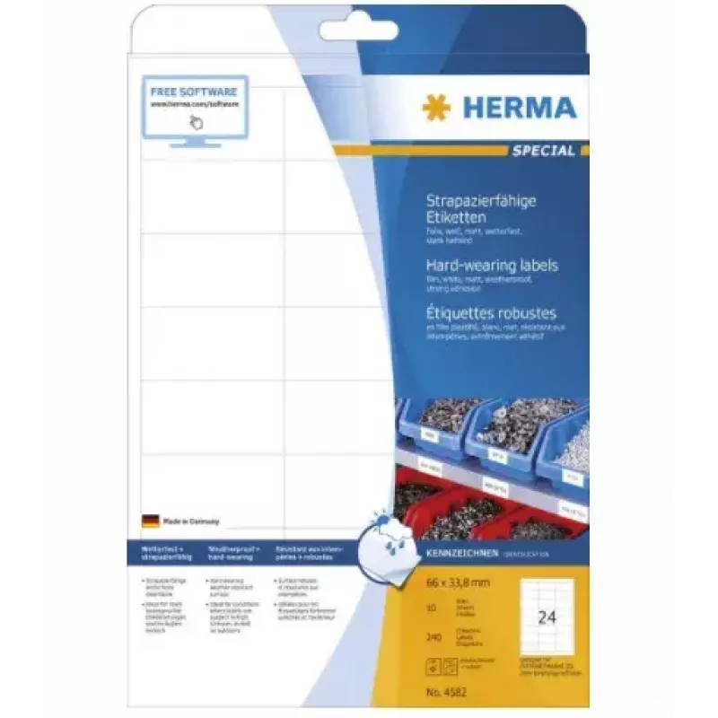 Isekleepuv printerisilt HERMA 4582