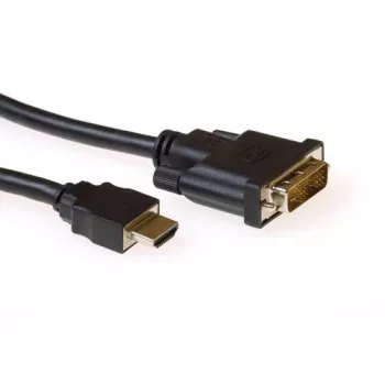 Konversioonikaabel HDMI A-pistik DVI-D isasele 3,00 m ACT AK3741