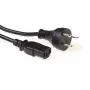 Toitekaabel ACT Powercord Taani pistik - C13 must 2.5 m