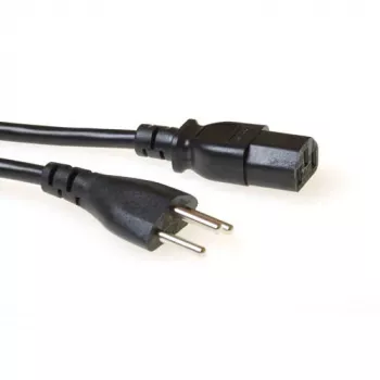 ACT Powercord Šveitsi pistik - C13 must 2,5 m toitejuhe