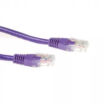 ACT lilla 1 meeter U/UTP CAT6A paigalduskaabel RJ45 pistikutega
