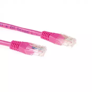 ACT roosa 7 meetri U/UTP CAT6A ühenduskaabel RJ45 pistikutega