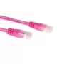 ACT roosa 10 m U/UTP CAT6A patch-kaabel RJ45-pistikutega