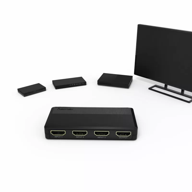 Hama 00121760 Video Switch HDMI Must 1080p DTS-HD Dolby Digital