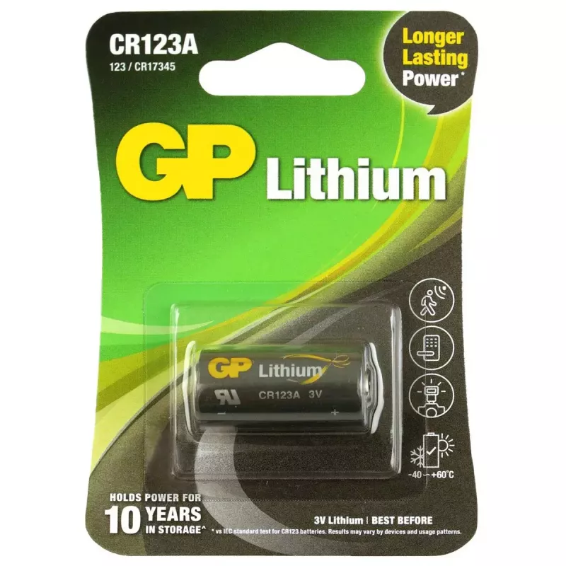 Ühekordne aku GP Batteries 070CR123AEC1