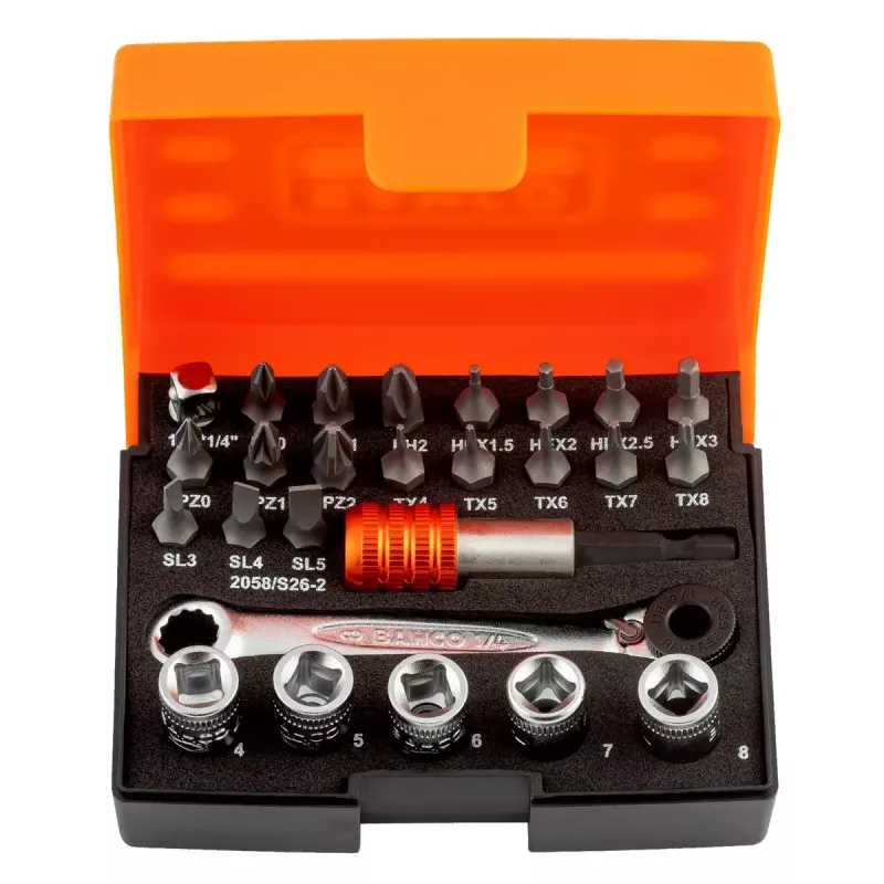 Pistikupesakomplekt Bahco 2058/S26-2 kaal 270 g