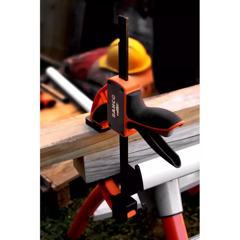 Ratchet clamp Bahco QCB-300 30 cm Must Oranž