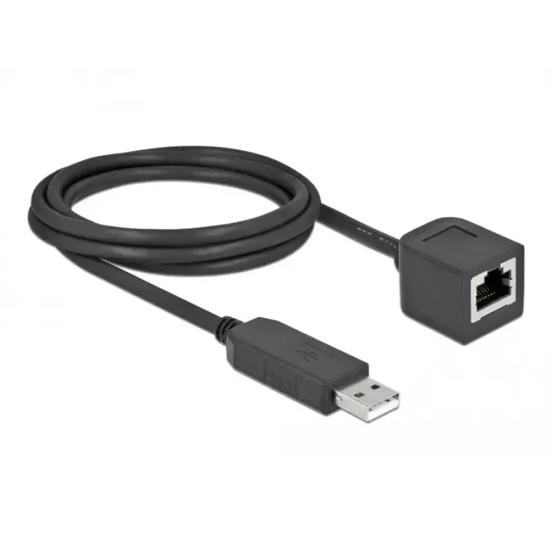 Jadaühenduskaabel DeLOCK 64165 USB 2.0 Type-A - RS-232 RJ45 2 m Must