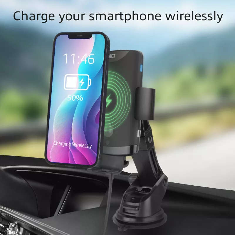 ACT automaatne nutitelefoni auto kinnitus AC9010 juhtmevaba laadimisega