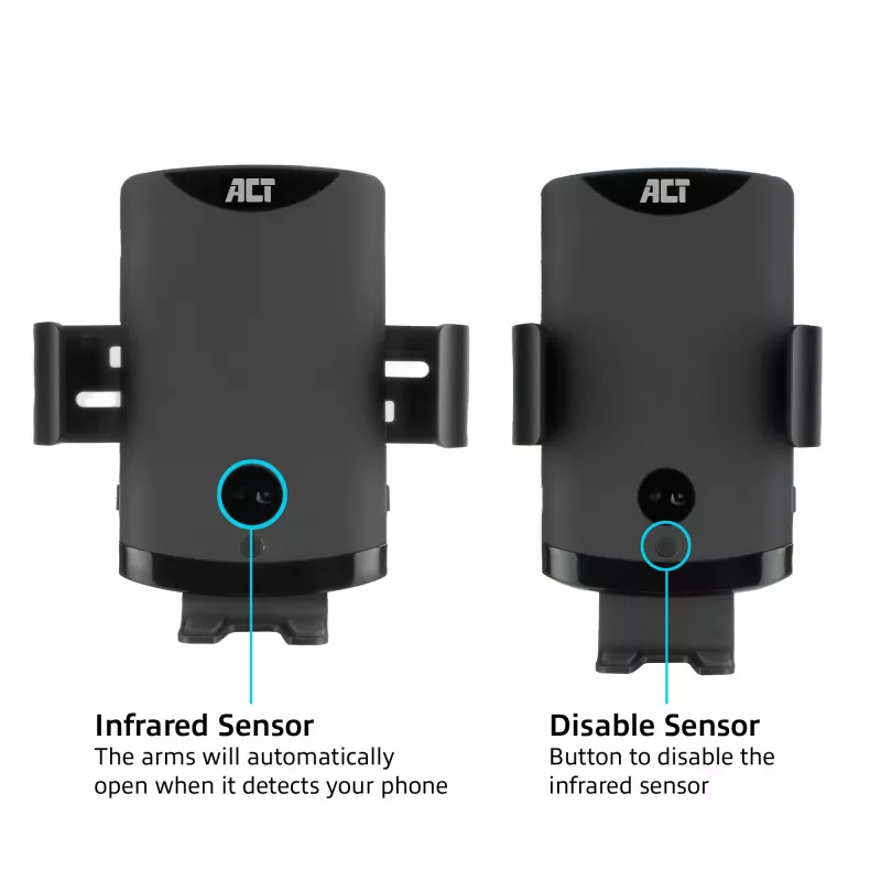ACT automaatne nutitelefoni auto kinnitus AC9010 juhtmevaba laadimisega