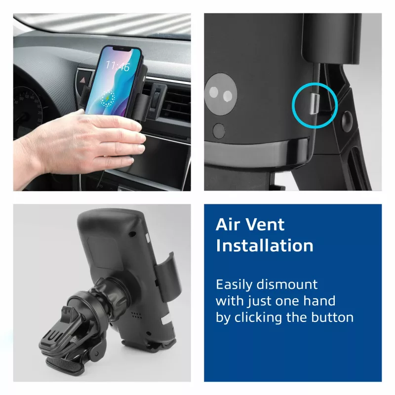 ACT automaatne nutitelefoni auto kinnitus AC9010 juhtmevaba laadimisega