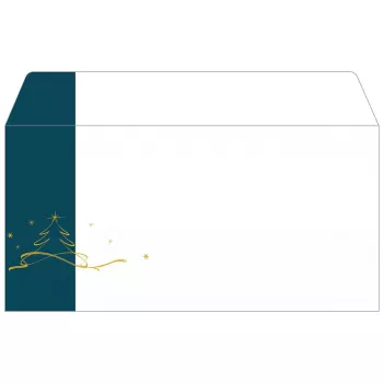 Ümbrik Sigel DU254 DL 110 x 220 mm Petrol Valge Kollane 50 tk