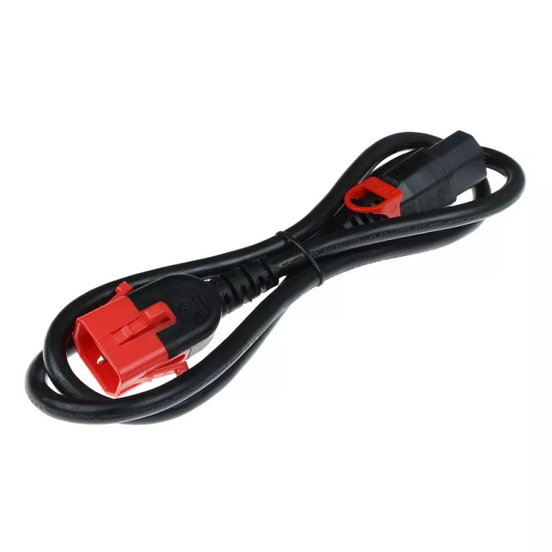 ACT Powercord C13 IEC Lock+ - C14 IEC Lock Dual Locking must 1 m, PC3601