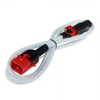 ACT Powercord C13 IEC Lock+ - C14 IEC Lock Dual Locking valge 3 m, PC3611